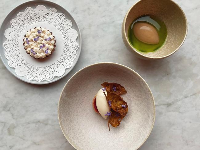 Desserts at the Farm Lunch at the Port Cygnet Cannery. Picture: Franca Zingler