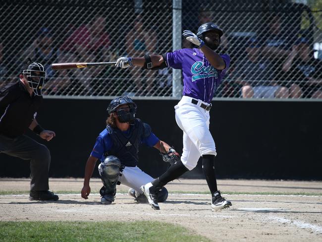 Greater Brisbane League baseball - Coomera vs Surfers Paradise at Beenleigh. Coomera’s Shanon Dunston. Picture: Mike Batterham