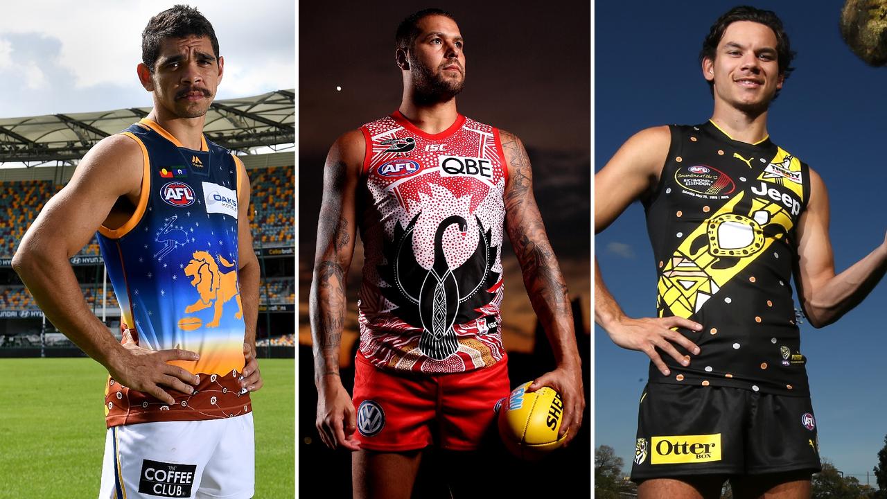 Every AFL club will wear a special Indigenous guernsey during the Sir Doug Nicholls Round. Here's your club's design, and the story behind it.