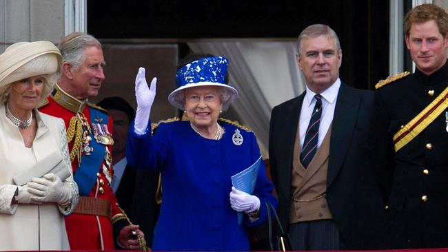 The royal family at Trooping the Colour in 2013. Picture: Carl Court/AFP