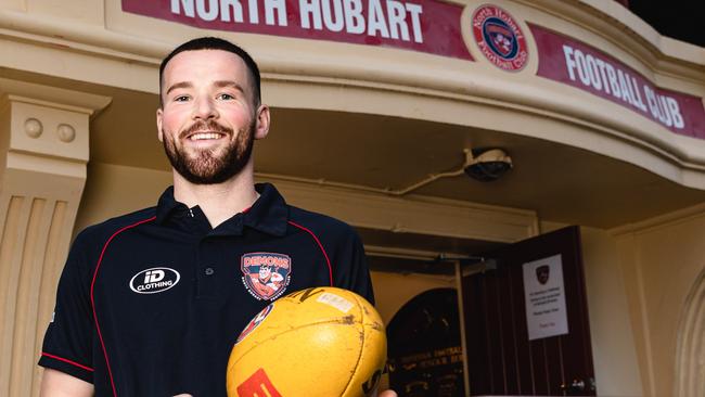 Lachie Dale at North Hobart Football Club this year. Picture: Linda Higginson