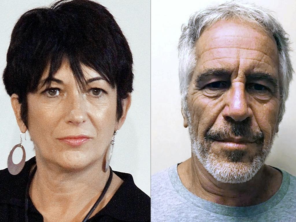 Prince Andrew was once close to Jeffrey Epstein, right, and Ghislaine Maxwell. Picture: AFP