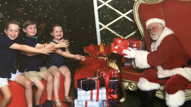 When the year 2020 was full of COVID and social distancing, the Santa photo at Westfield Marion had to be a creative one for the Forde family, of Warradale - Mitchell, 9, Cameron, 6, and Chelsea, 4.