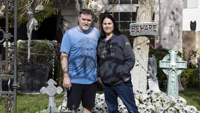 Matt Timms and his wife Renne in Henderson, Nevada. Picture: Aude Guerrucci