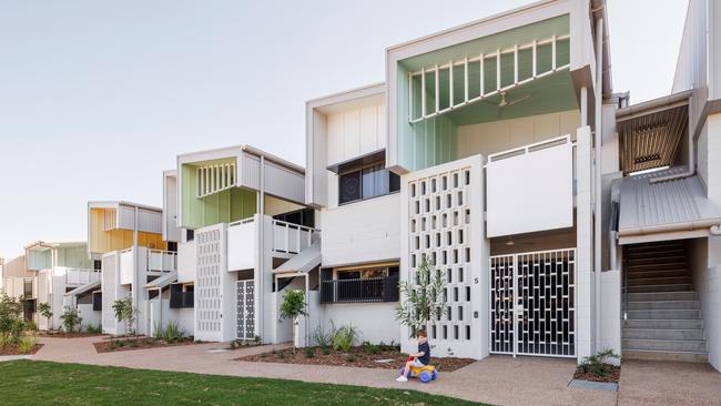 The Mundingburra Housing Complex designed by Counterpoint Architecture. Picture: Supplied