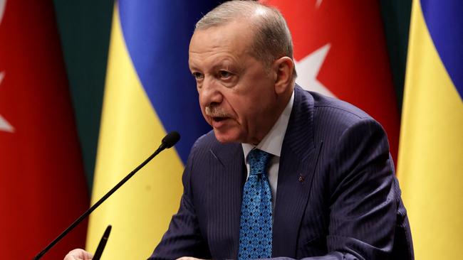 Turkey's President Recep Tayyip Erdogan pictured in February. Picture: AFP