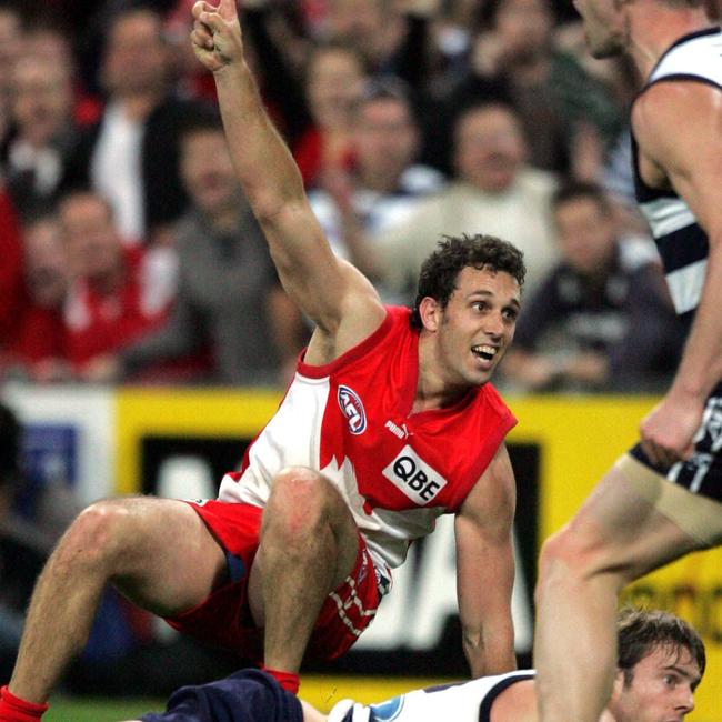 Peatling missed one of footy’s most iconic moments in Sydney when he was asleep on his mum’s lap. Picture: Gregg Porteous