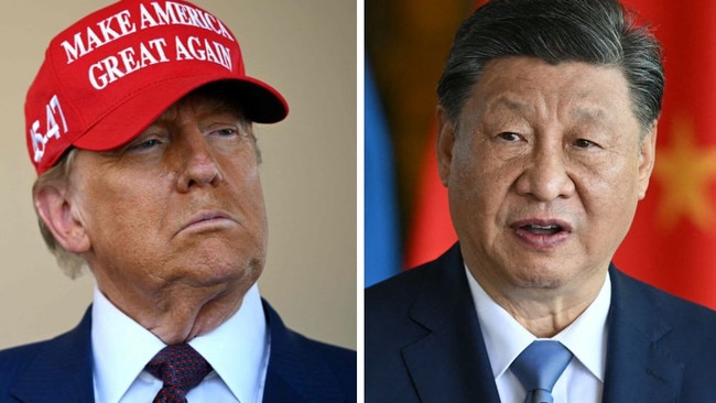 US President-elect Donald Trump and Chinese President Xi Jinping. Pictures: Brandon Bell / Getty Images via AFP; Evaristo SA / AFP