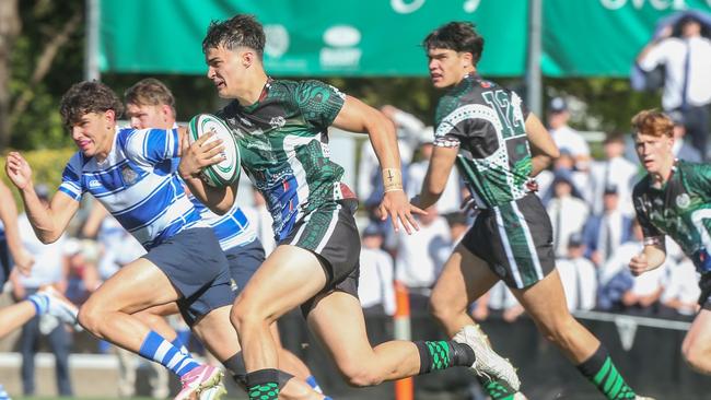 GPS First XV rugby between Nudgee College and BBC. Photos by Stephen Archer