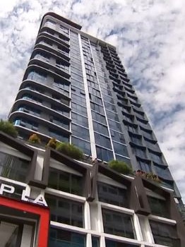 The apartments are located in Fortitude Valley. Picture: 7News/Channel 7