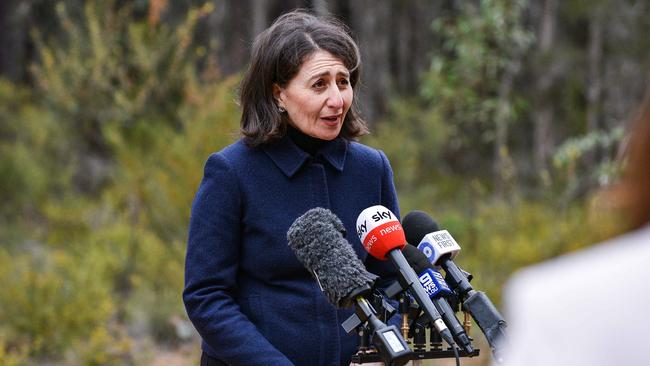 Premier Gladys Berejiklian says the state will attract $37 billion in investment as a result of strong emissions targets. Picture: NCA NewsWire / Flavio Brancaleone