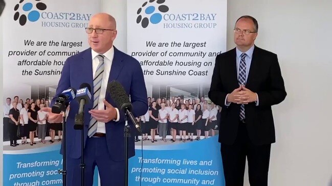 Assistant Minister for Community Housing, Homelessness and Community Services Luke Howarth discusses $2.6 million funding for Coast2Bay