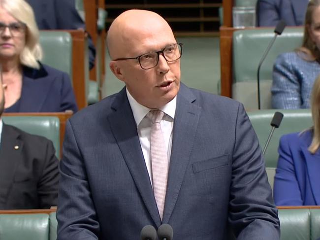 Opposition leader Peter Dutton. Picture: ABC