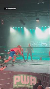 Ex-NRL hardman smashes Aussie WWE star