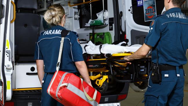 General, generic file photo of Queensland Ambulance Service advanced care paramedics responding to a medical emergency in Cairns. Picture: Brendan Radke