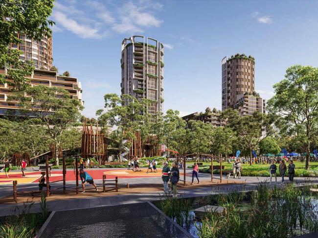 The NSW Government’s updated vision for the Waterloo Estate.