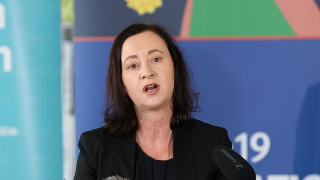 Health Minister Yvette D'Ath, Brisbane Convention and Exhibition Centre Vaccination Hub, South Brisbane. Picture: Liam Kidston