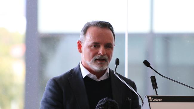 Labor's David O'Byrne at the declaration of the polls for the 2021 Tasmanian state election at Bellerive on Friday, May 14, 2021.