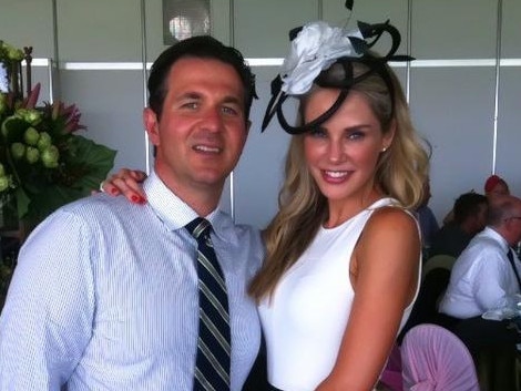 Adrian Bo with his wife Megan, who is standing by her husband. Picture: Twitter