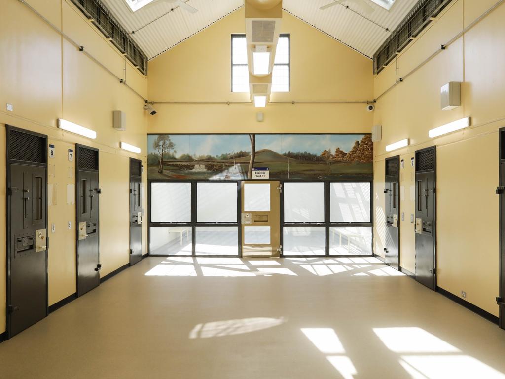 The newly refurbished High Risk Management Correctional Centre Area 2 is opened at Goulburn Jail, Goulburn, NSW. Prisoner cells. Picture: Sean Davey