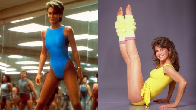 80s style women workout