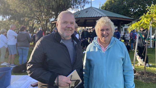 John Brand and Vivienne Williams at the La Balsa Park.