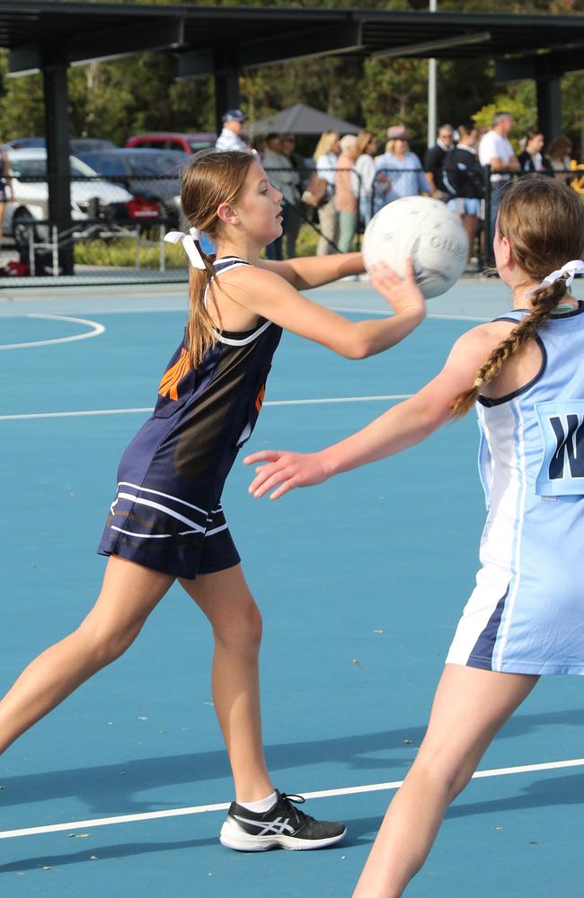 St Margaret's v Ipswich Girls' Grammar junior netball.