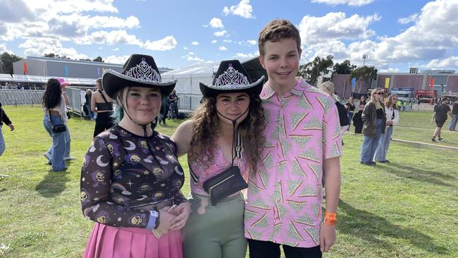 Pink was the word for this trio at Groovin the Moo.