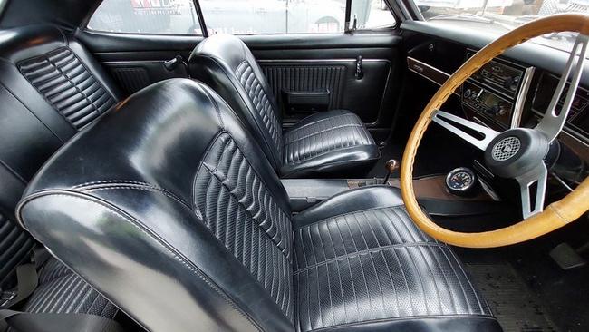 The Monaro’s interior is original.