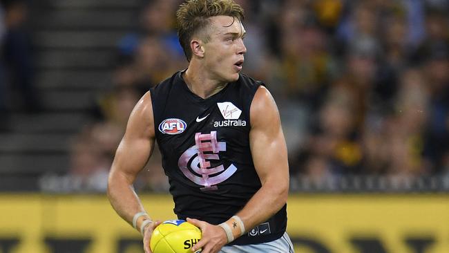 Patrick Cripps dominated in Carlton’s midfield.