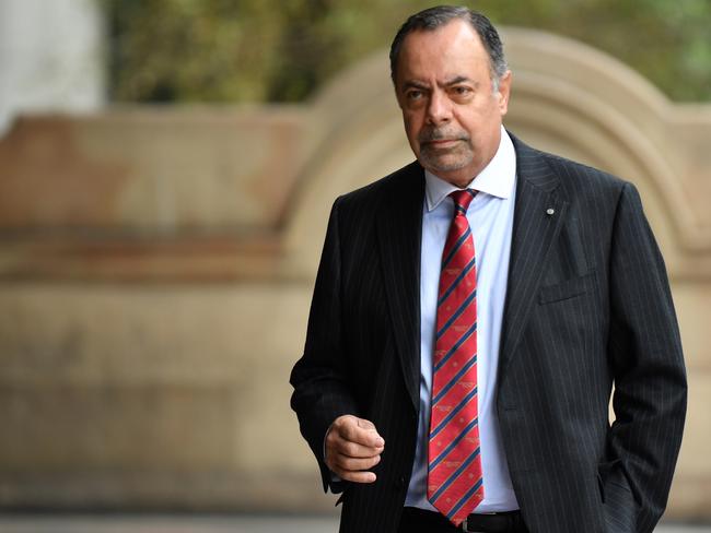 Former Deputy Police Commissioner Nick Kaldas arrives for the sentencing of Gary Jubelin. Picture: Dean Lewins