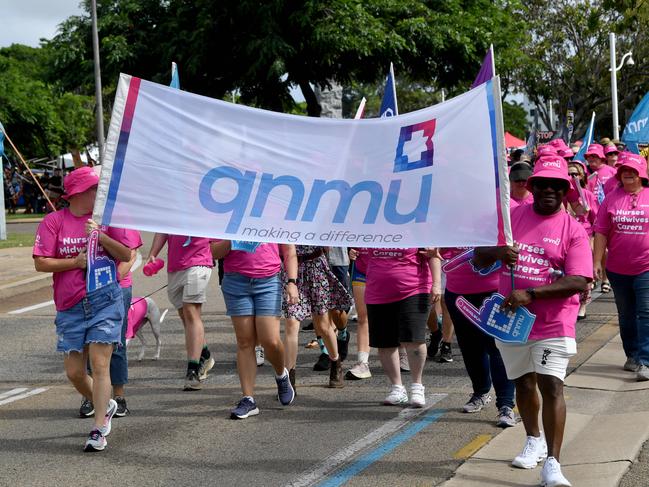 Townsville Labor Day March at Strand Park. Picture: Evan Morgan