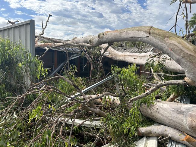 Damage after the Christmas Day storm. Picture: Jessica Elder