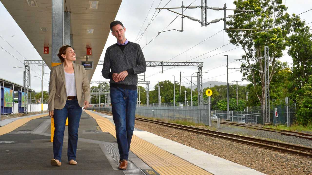 BUDGET: Deputy Premier and Treasurer Jackie Trad and Minister for Transport and Main Roads Mark Bailey. Picture: John McCutcheon