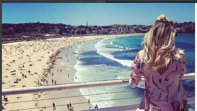 Stassi Schroeder admires Bondi Beach. Picture: Instagram