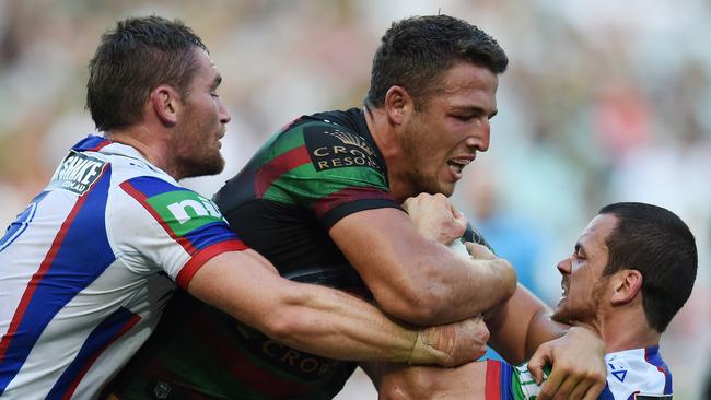 Sam Burgess showed Rabbitohs fans what they missed in 2015.