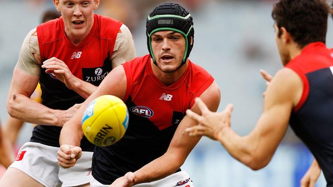 Angus Brayshaw is having a brilliant season for Melbourne. Picture: Getty Images