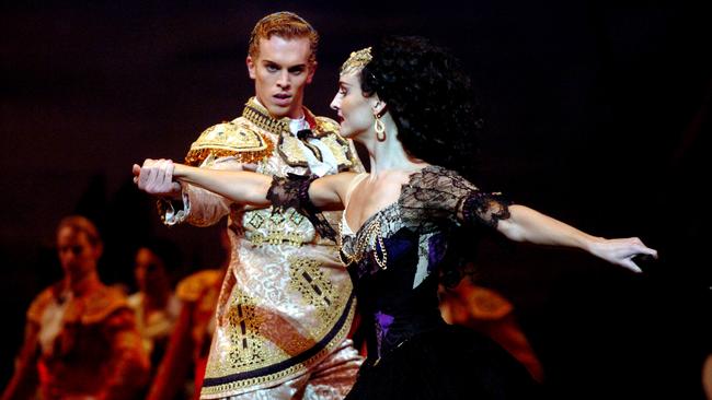 Bull and Olivia Bell dance in the AB’s production of Don Quixote at the Lyric Theatre in Brisbane.