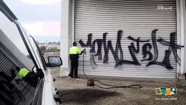 A day in the life of graffiti removal volunteers