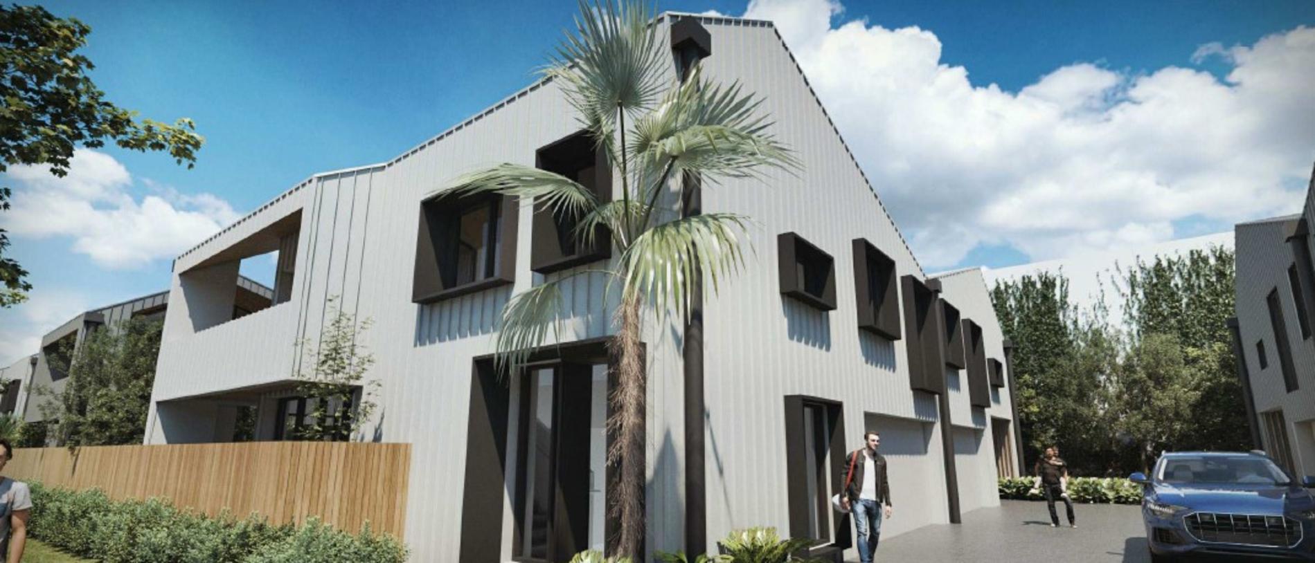 Renders for the proposed townhouses. Photo: ThomsonAdsett