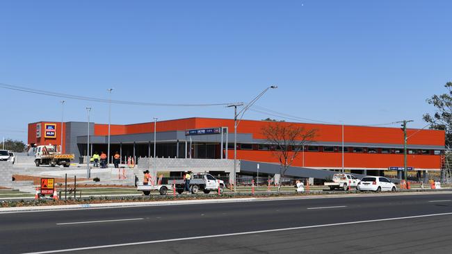 Aldi has opened new stores in regional Queensland towns with smaller populations than the greater Darwin region such as Gladstone, Rockhampton (pictured) and Mackay. It is also about to build a second store in Townsville, and second stores in Rockhampton and Mackay.