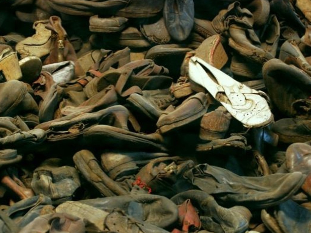 Shoes that belonged to people deported to Auschwitz for extermination. At the Auschwitz-Birkenau memorial and museum – a former German Nazi concentration and extermination camp in Poland. Picture: Pawel Sawicki/auschwitz.org photo gallery