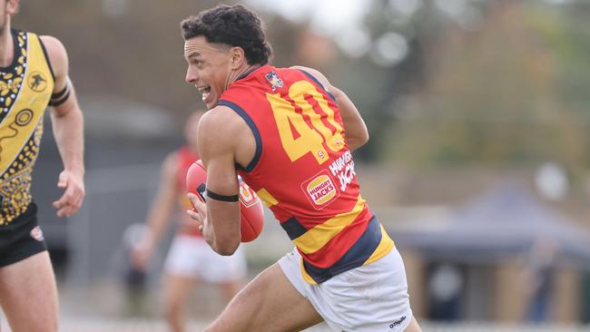 Ben Davis in action for Adelaide in the SANFL.