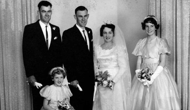 Bev and Merv Betts were married 50 years ago and have celebrated their golden wedding anniversary with family and friends. Picture: CONTRIBUTED