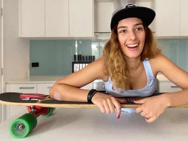 Noosa’s skater girl is going viral