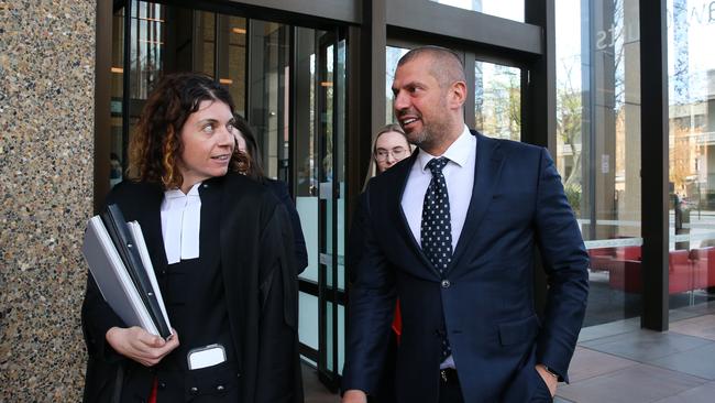 Tolga Kumova and barrister Sue Chrysanthou. Picture NCA Newswire / Gaye Gerard.