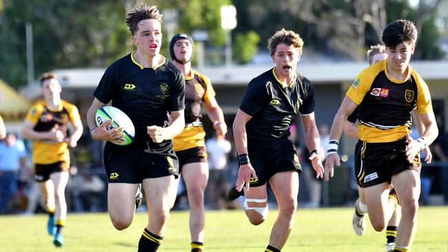 Padua Vs St Laurence. AIC First XV rugby grand final.Saturday June 10, 2023. Picture, John Gass