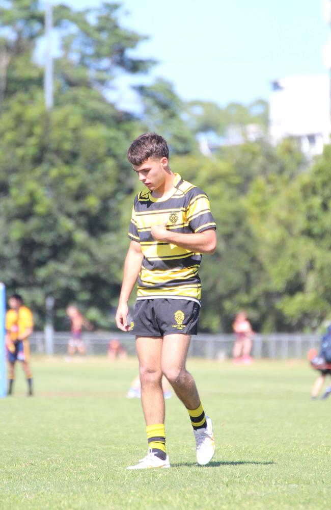 Ballymore Cup rugby action at the Albany Creek Brumbies Junior Rugby Union Club on Friday, April 12, 2024.