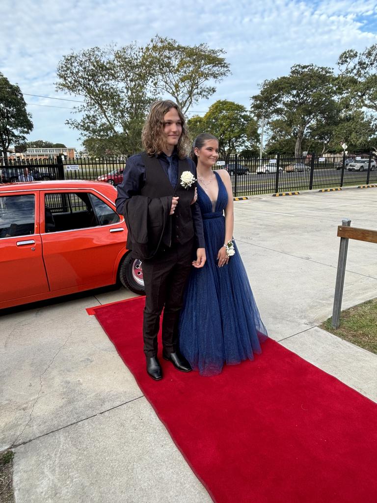 Students arrive at Maryborough State High School's formal.