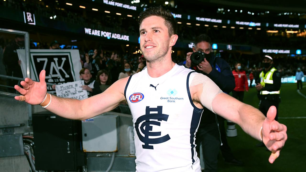 Marc Murphy was farewelled after his 300th and final game last week. Picture: Mark Brake/Getty Images